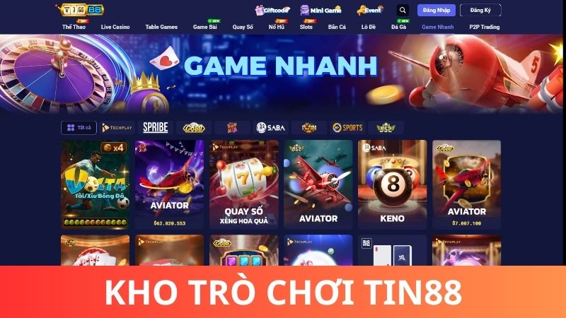 Đánh giá Tin88 - Kho trò chơi sống động