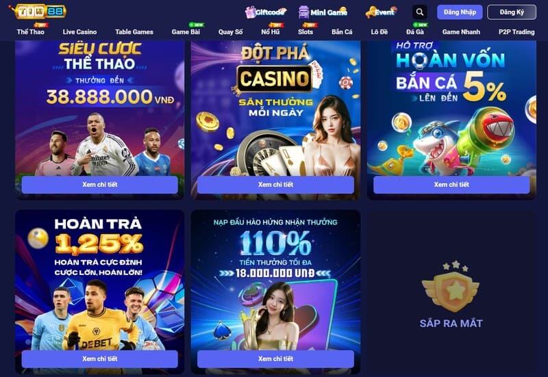 Tổng hợp khuyến mãi Tin88 có gì năm 2025?